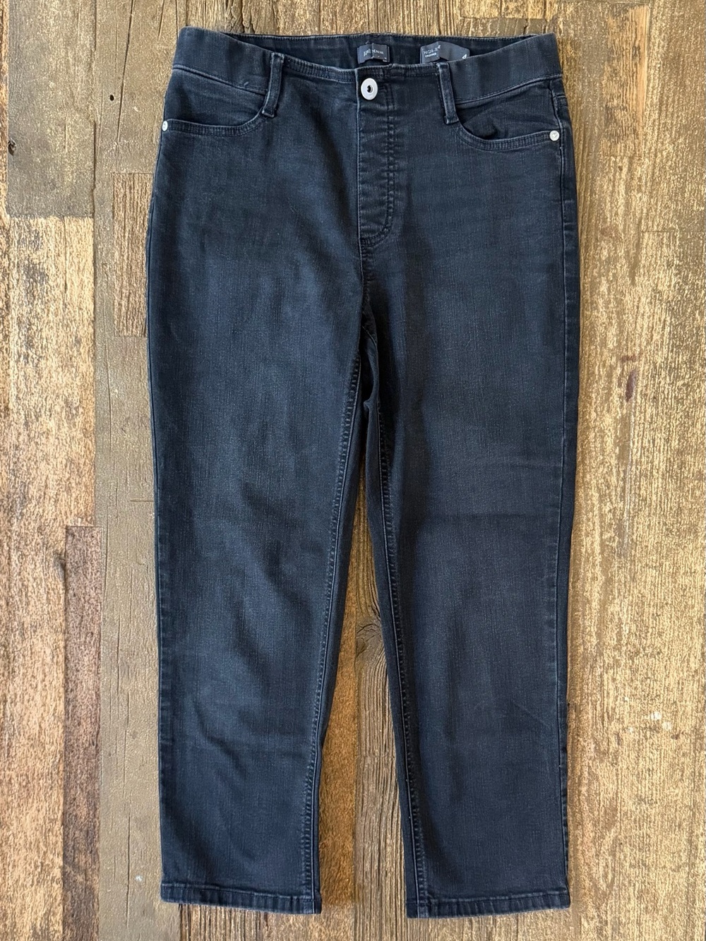 J.Jill Denim High Rise Cropped Jeans Black Size 4 Stretch